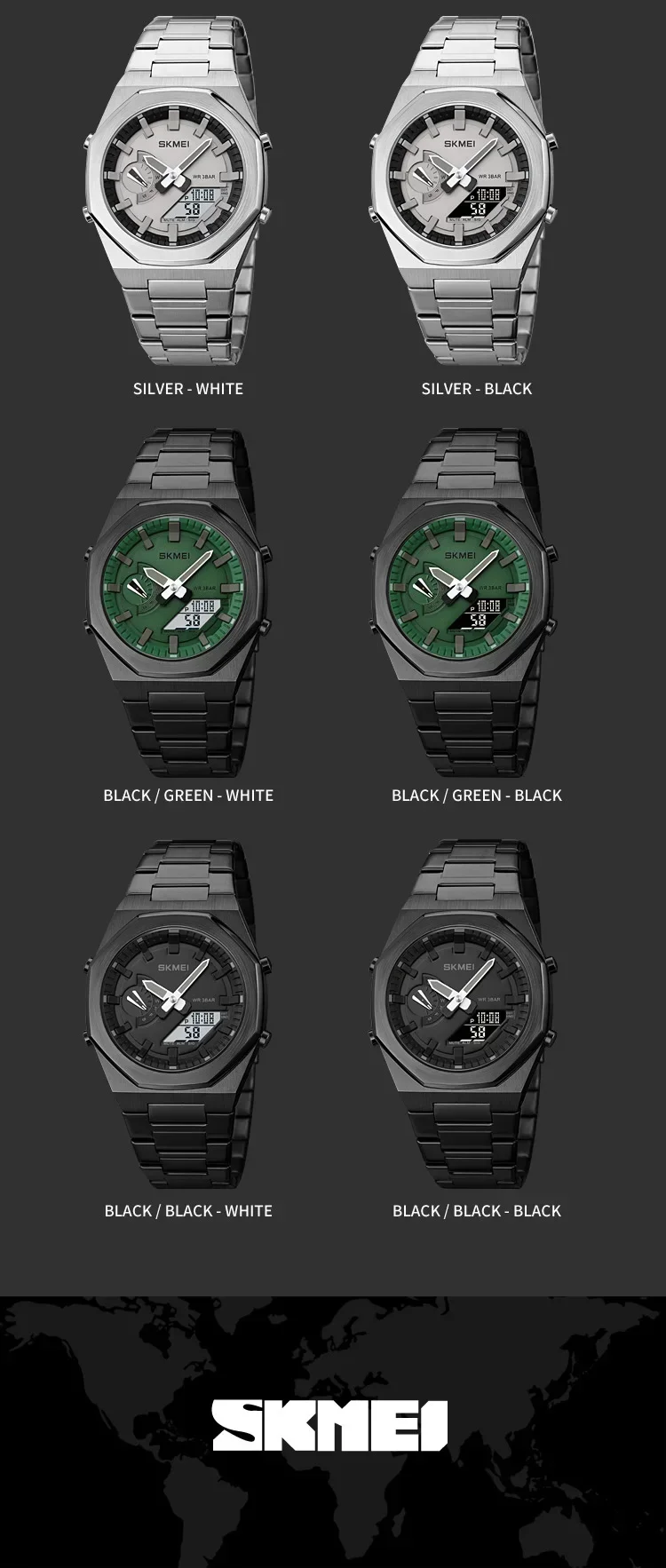 SKMEI 1816 Watches Fashion Casual Business Quartz Watch Light Date Waterproof Wristwatch Relogio Masculino Mens Sports