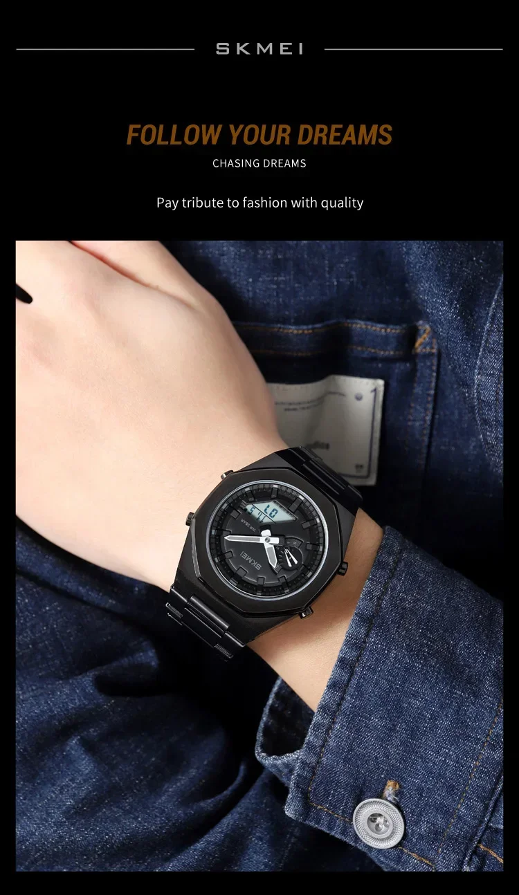 SKMEI 1816 Watches Fashion Casual Business Quartz Watch Light Date Waterproof Wristwatch Relogio Masculino Mens Sports