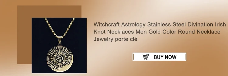 Seven Archangels Amulet Stainless Steel Necklaces Men Seal of Solomon Talisman Necklace Protection Jewelry Collar Hombre N1162S2