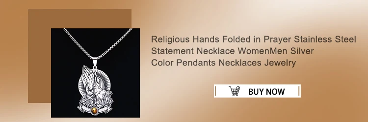 Seven Archangels Amulet Stainless Steel Necklaces Men Seal of Solomon Talisman Necklace Protection Jewelry Collar Hombre N1162S2