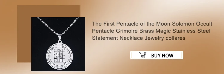 Seven Archangels Amulet Stainless Steel Necklaces Men Seal of Solomon Talisman Necklace Protection Jewelry Collar Hombre N1162S2