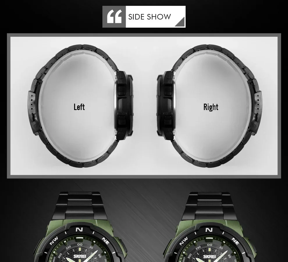 SKMEI 1370  Men Fashion Sport Quartz Clock Mens Watches Luxury Full Steel Business Waterproof Watch Relogio Masculino Watch
