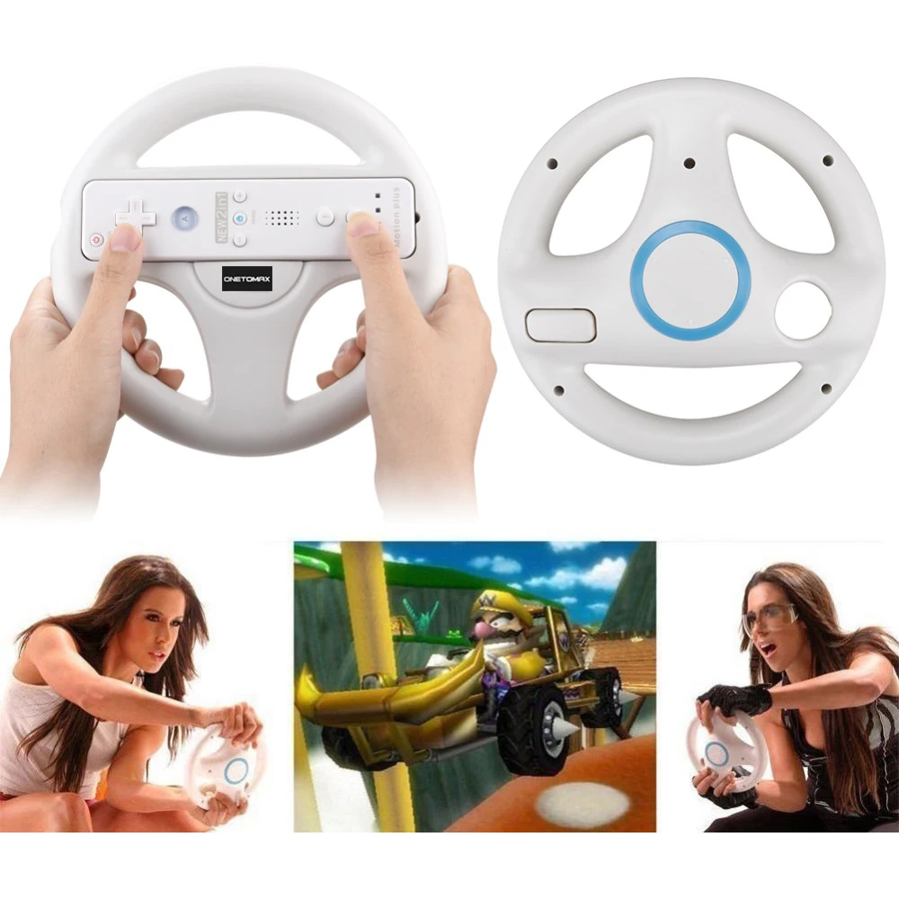 NEW Racing Wheel Games Steering Wheel for Nintend Wii Remote Game Controller for Mario Kart Racing Games Controller