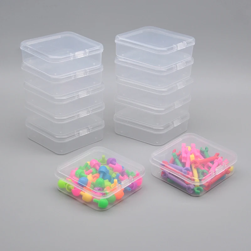 12 Transparent Storage Boxes for Arts and Crafts Parts Small Beads Accessories Storage Boxes