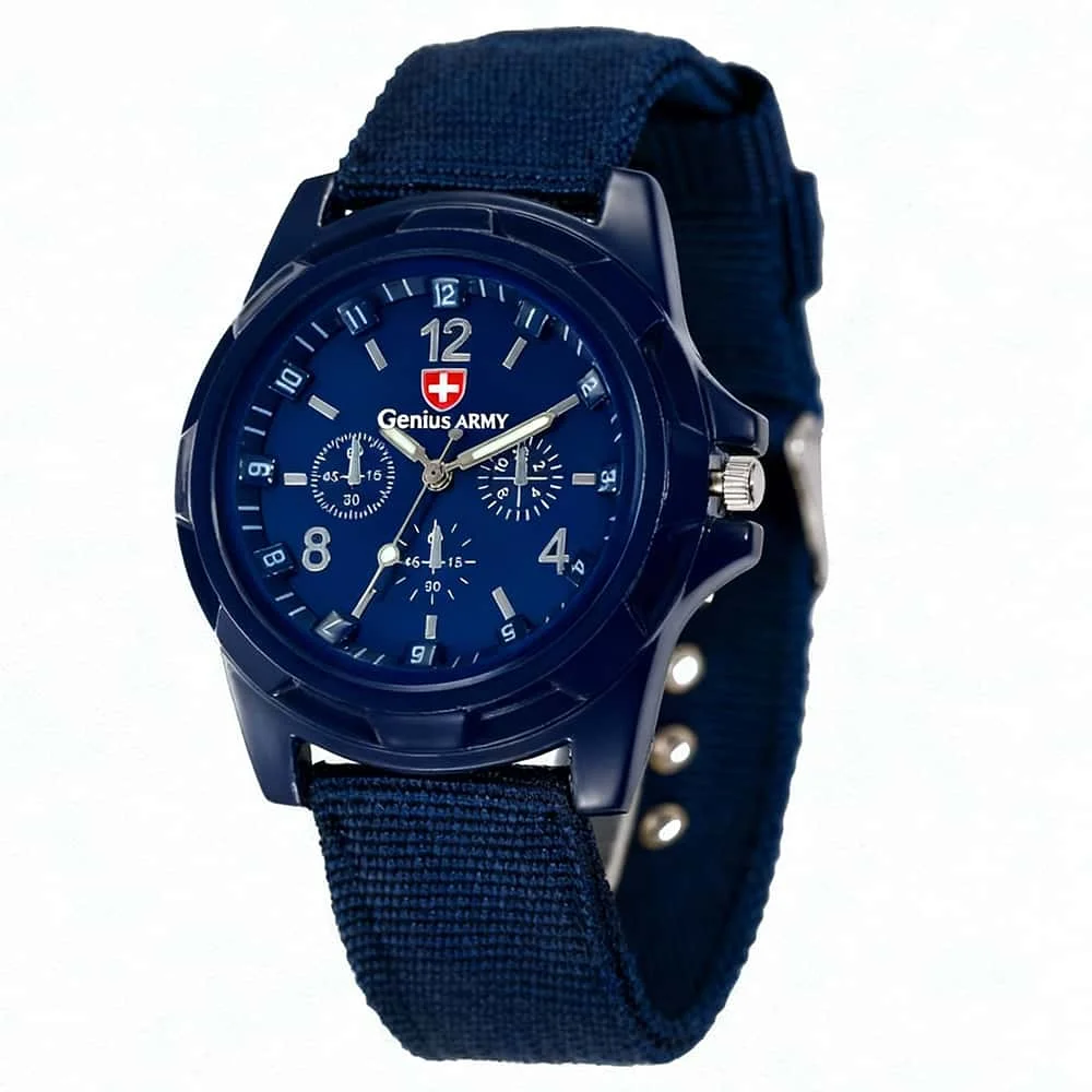 Military Mens Watch Top Brand Army Green Sports Analog Quartz Wristwatch Nylon Band Fashion Casual Men's Clock Relogio Masculino
