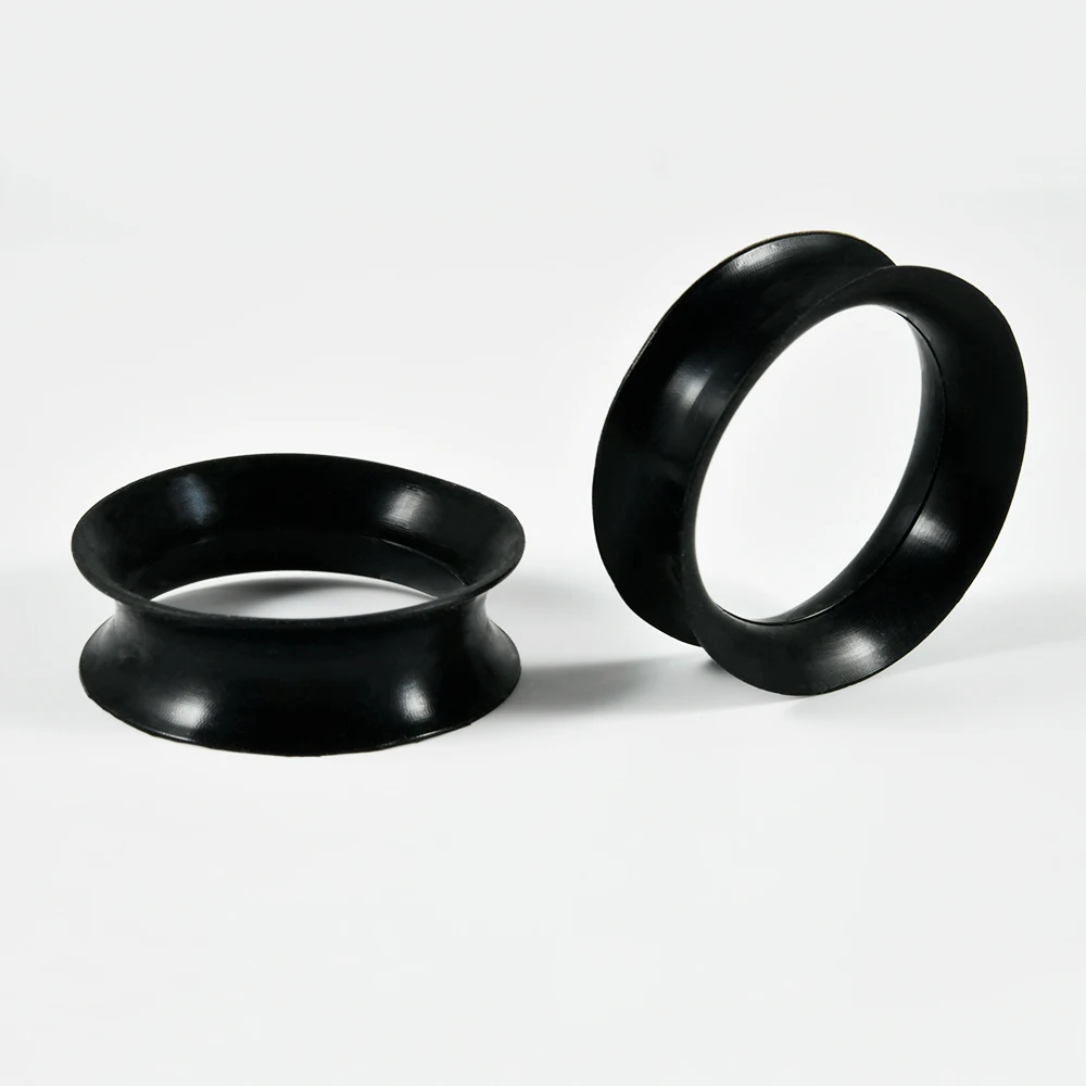 1Pair Thin Style Silicone Flexible Double Flared Flesh Ear Tunnel Plugs Gauge Expander Stretchers Piercing Jewelry 3-25mm
