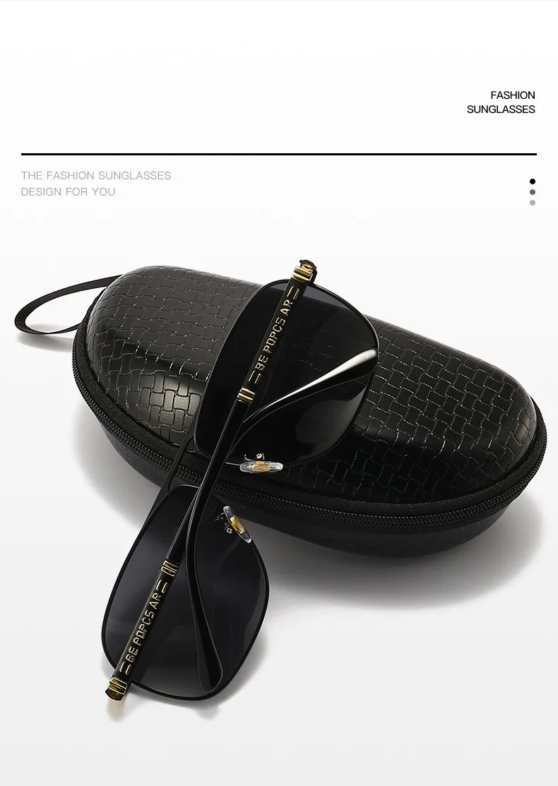 KAMMPT Oversized Vintage Sunglasses Men Women Fashion Polarized Photochromic Shades Eyewear Double Bridge Driving Sun Glasses