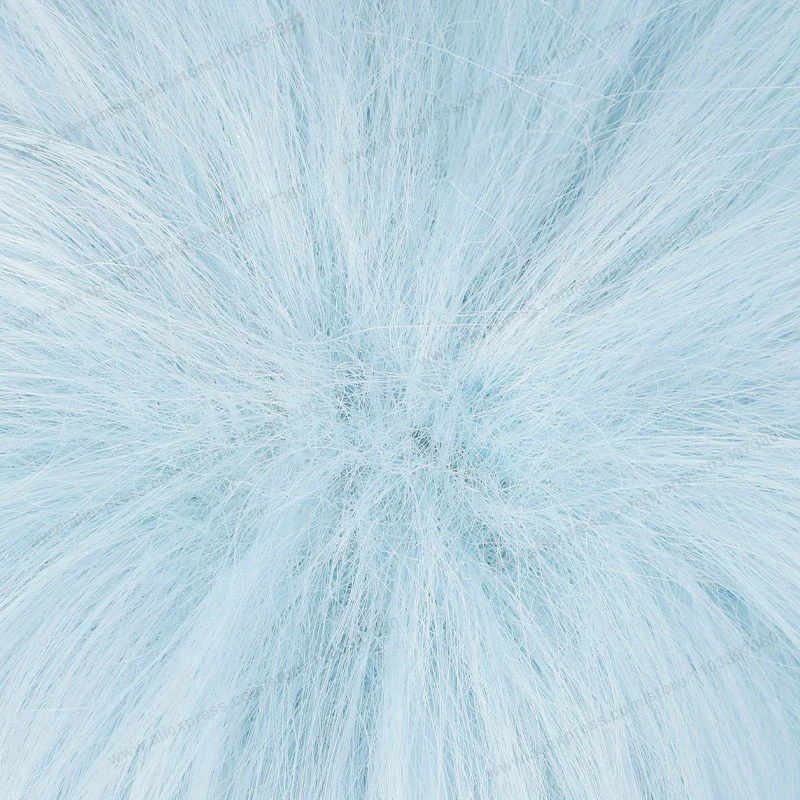 Okazaki Shinichi Cosplay Wig 30cm Light Blue Fluffy Man Hair High Quality Anime NANA Heat Resistant Synthetic Wigs
