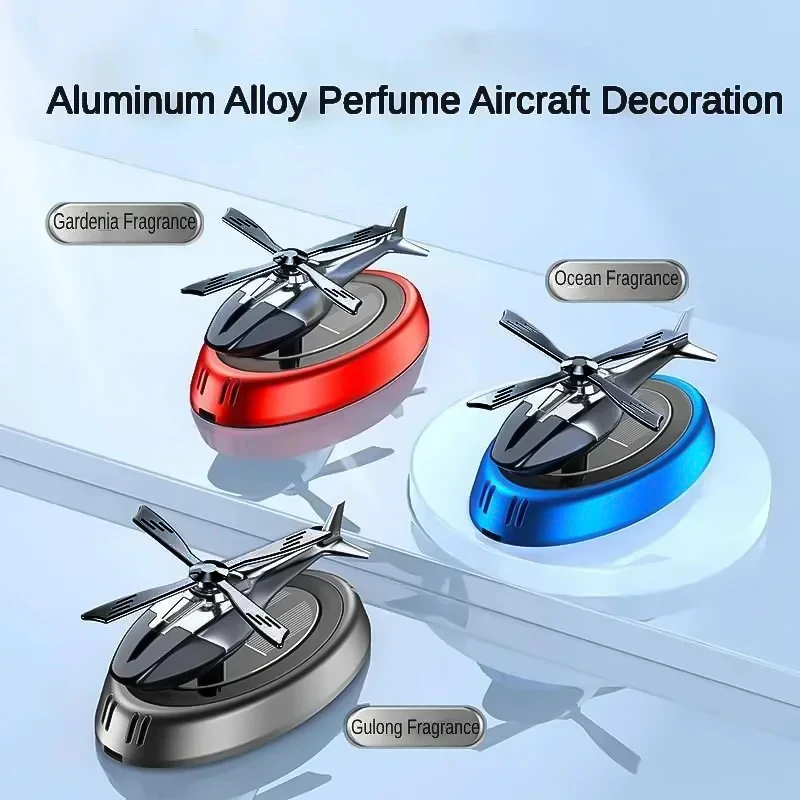 Solar Aircraft Car Decoration Ornaments Car Interior Accessories Desktop Ornament Gift For Woman, Man, Car Enthusiast