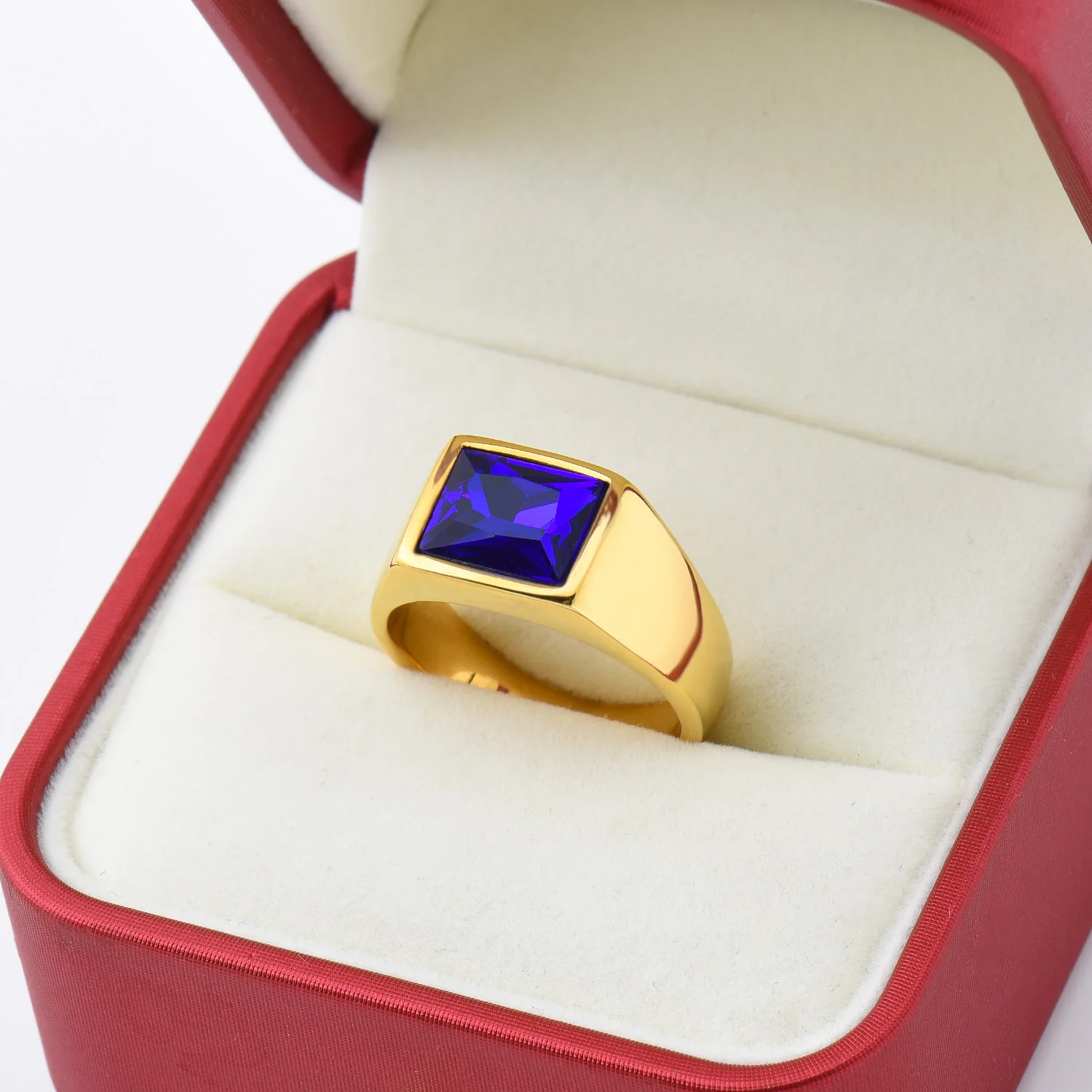 R3363 1pc Man/Women Gemstone Style Wedding Titanium steel ring,Fashion Men's 316LStainless steel lightweight and compact Rings