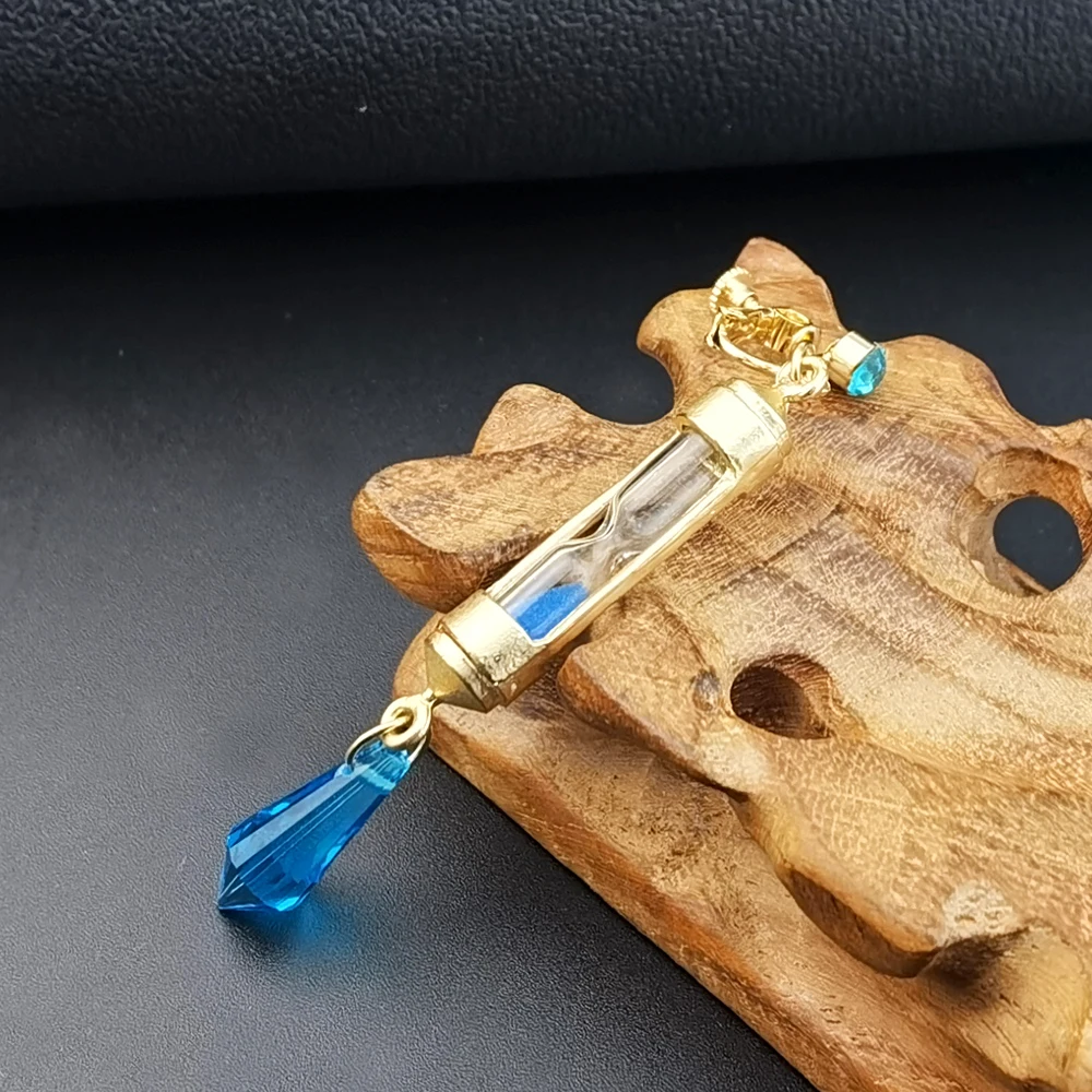 Anime Vanitas Earrings The Case Study of Vanitas No Karte Props Hourglass Earrings Ear Cuff Cosplay Jewelry Ear Studs Gifts