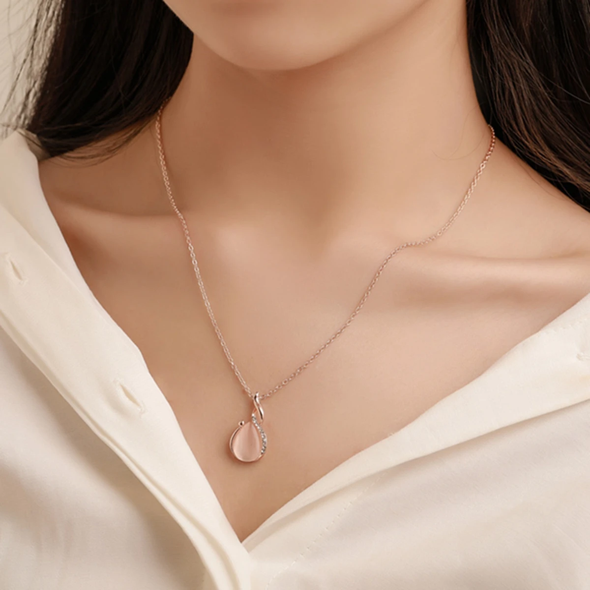 Fashion Silver Color Necklace Earrings Cubic Zirconia Jewelry Sets Elegant Crystal Zircon Jewelry Women Wedding Jewelry Set