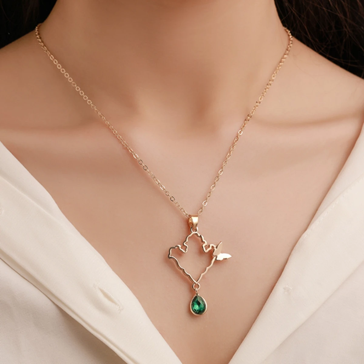 Fashion Silver Color Necklace Earrings Cubic Zirconia Jewelry Sets Elegant Crystal Zircon Jewelry Women Wedding Jewelry Set