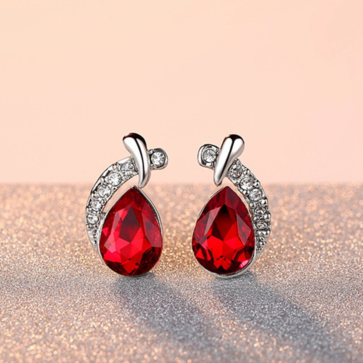 Fashion Silver Color Necklace Earrings Cubic Zirconia Jewelry Sets Elegant Crystal Zircon Jewelry Women Wedding Jewelry Set