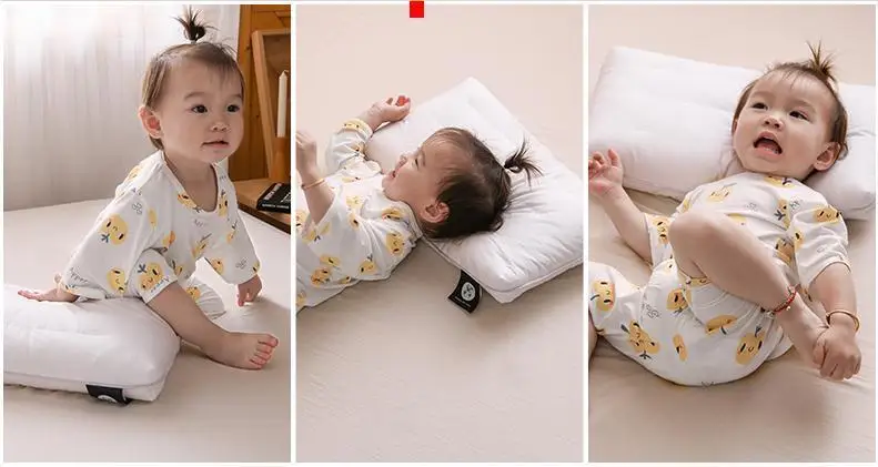 Pure Cotton Low Loft Pillow Cervical Support Adult Male and Female Students Single Soft Ultra-Thin Girl's Low Flat Pillow Inner