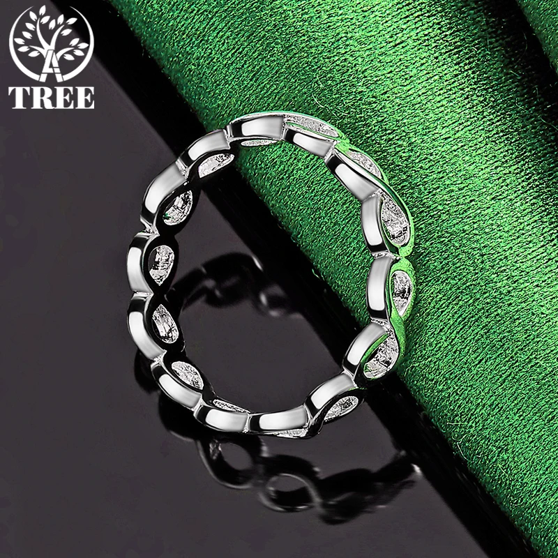 925 Sterling Silver Beautiful Classic Hollow 8 Ring For Women Men rings Fashion Birthday Banquet Party Wedding Charm Jewelry
