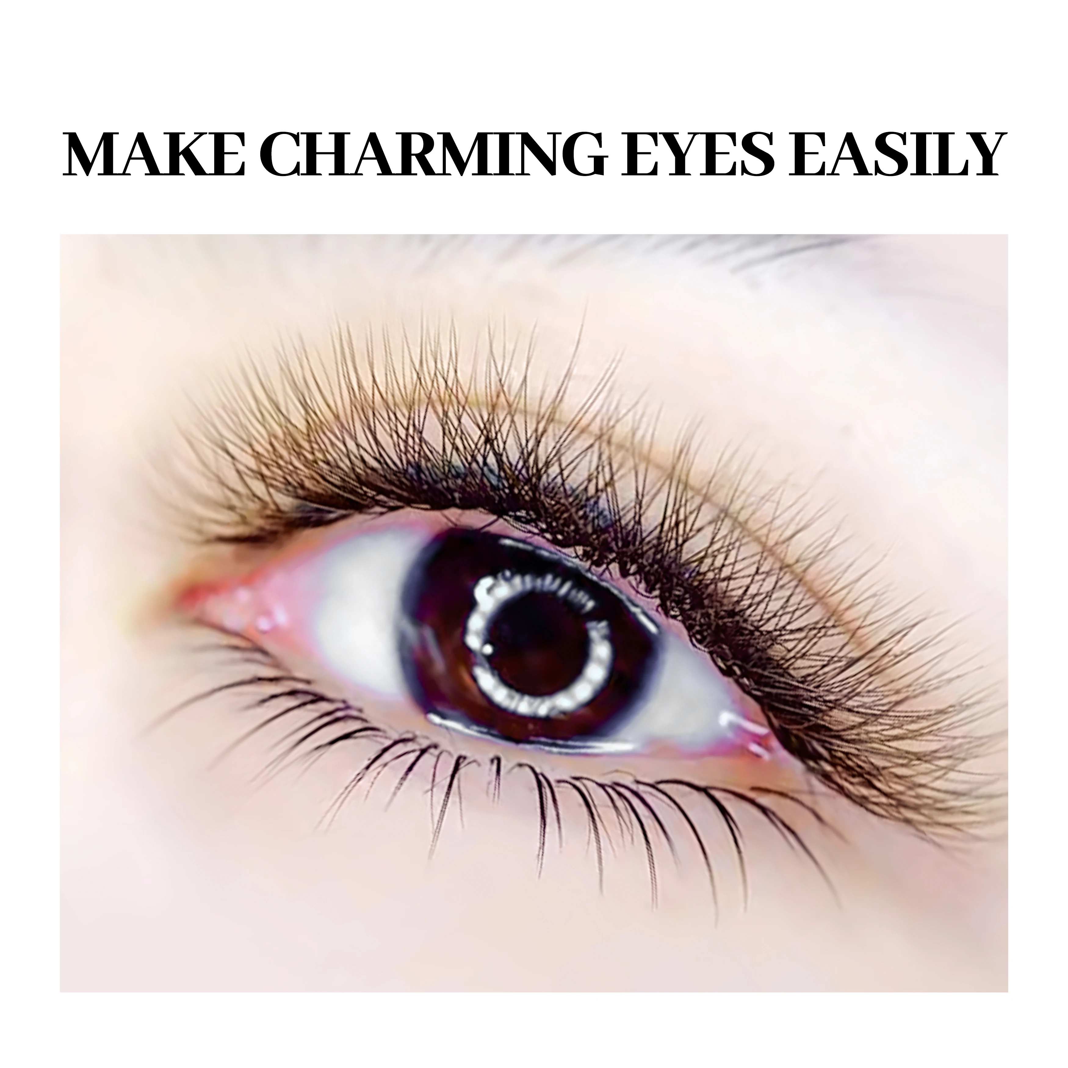 XIUSUZAKI Brown 4D W-Shaped Eyelashes Extensions High Quality Individual Lashes Automatic Flowering Premade Fans Fake Eyelashes