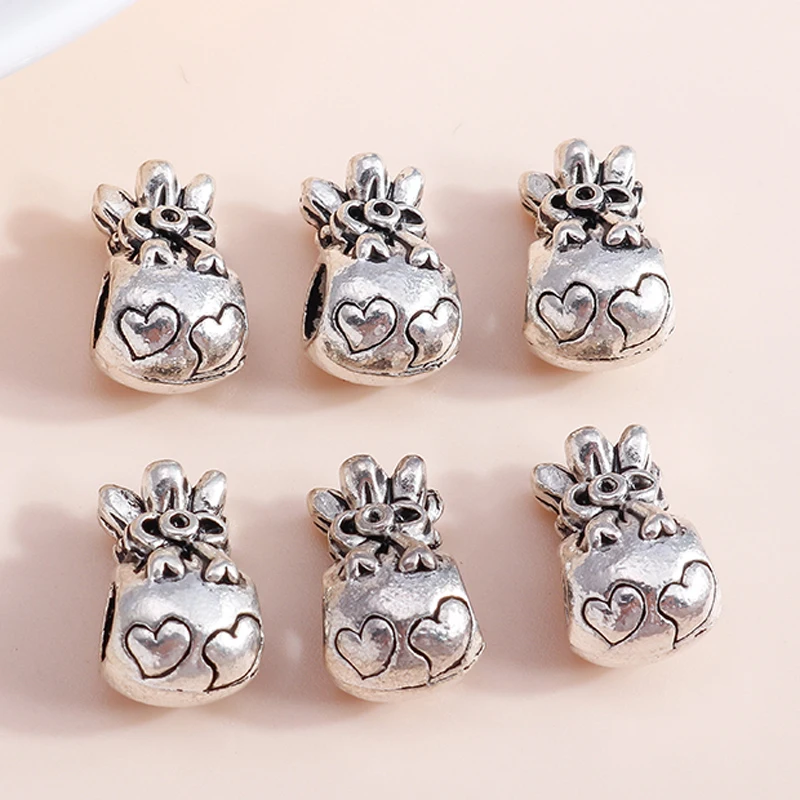 Mixed 25pcs Designer Charms Pendants Flowers Heart BFF Skull Alloy Charms Beads For DIY Jewelry Making Brand Bracelets & Bangles