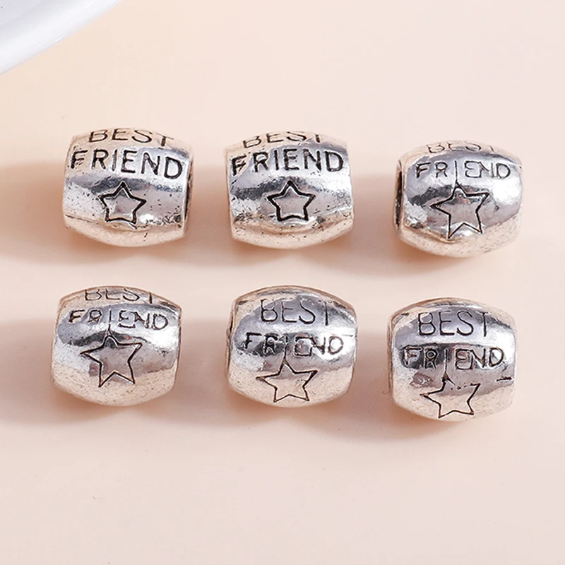 Mixed 25pcs Designer Charms Pendants Flowers Heart BFF Skull Alloy Charms Beads For DIY Jewelry Making Brand Bracelets & Bangles