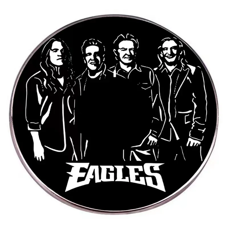 Fashion American Rock Band Brooch Punk Music Badge Unique Jewelry Gift Clothes Bag Accessories for Fan Friends