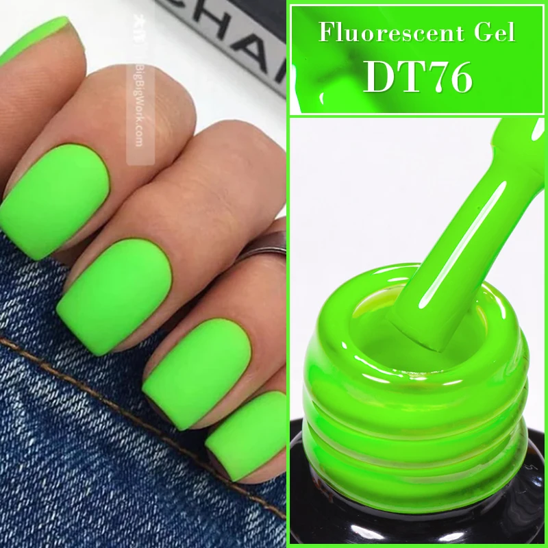 MEET ACROSS 7ml Orange Red Pink Gel Nail Polish Laser Sparkling Soak Off Semi Permanent Nail Art UV Gel Varnishes Spring Summer