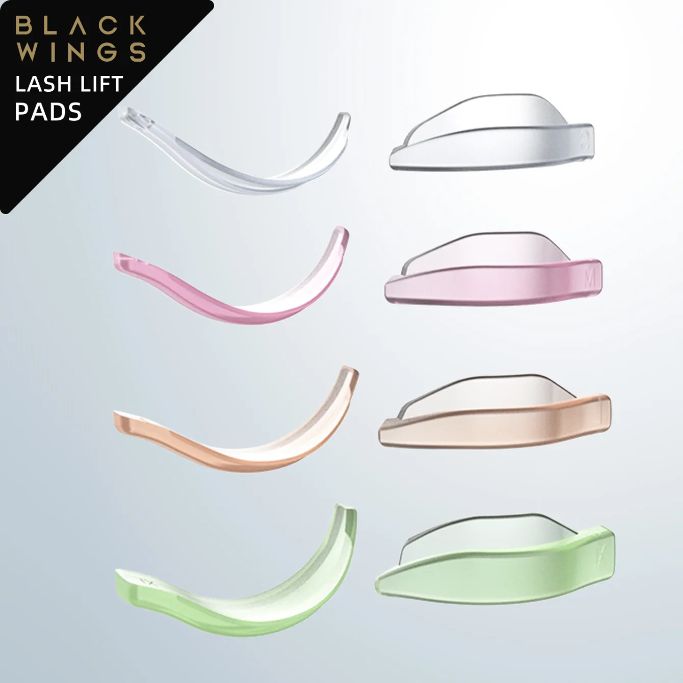Jelly 4 Sizes Eyelash Perming Curler Lift Pads Eyelash Perm Pads Rods For LashLift Silicone For Eyelashes Makeup Beauty Tool
