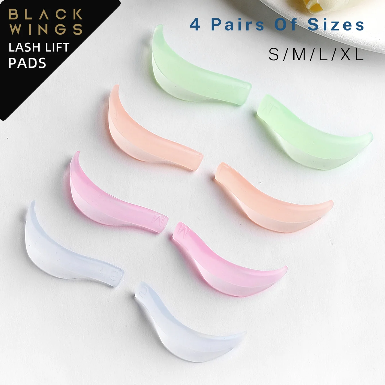 Jelly 4 Sizes Eyelash Perming Curler Lift Pads Eyelash Perm Pads Rods For LashLift Silicone For Eyelashes Makeup Beauty Tool
