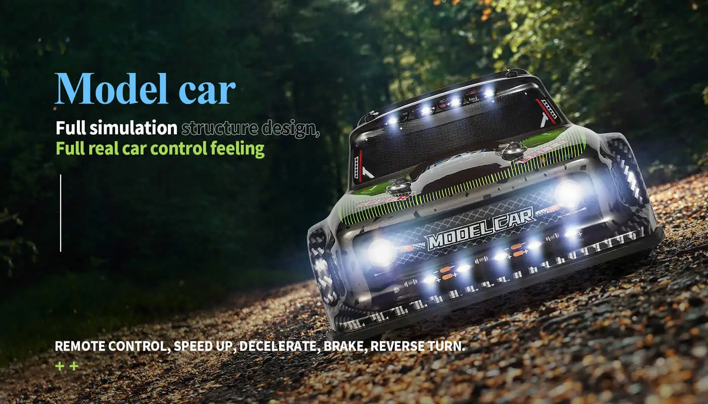 WLtoys 284131 1:28 4WD 2.4G Mini RC Racing Car High Speed Off-Road Remote Control LED Light Drift Alloy Truck Boys Toy Kids Gift