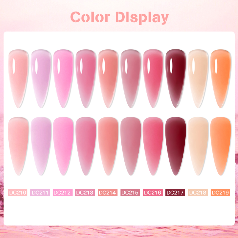 Mtssii 7ML Quick Extension Nail Gel Vernis Semi Permanent Acrylic Crystal Pink Clear Nude Gel Nail Polish UV Construction Gel