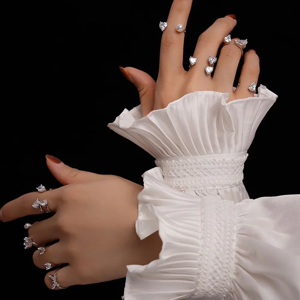 Simple Elegant Prsonality Rhinestone Luxury Butterfly Open Finger Ring Female Ring Korean Style Ring Fashion Jewelry
