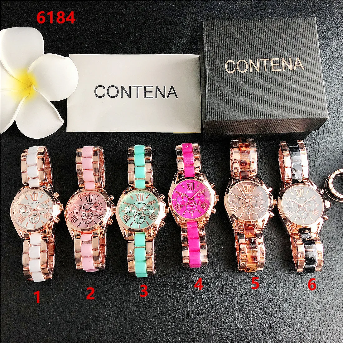 Contena Brand Luxury Women's Watch Fashion Rhinestones Stainless Steel Quartz Watch Simple Elegant Ladies Watch Reloj Mujer