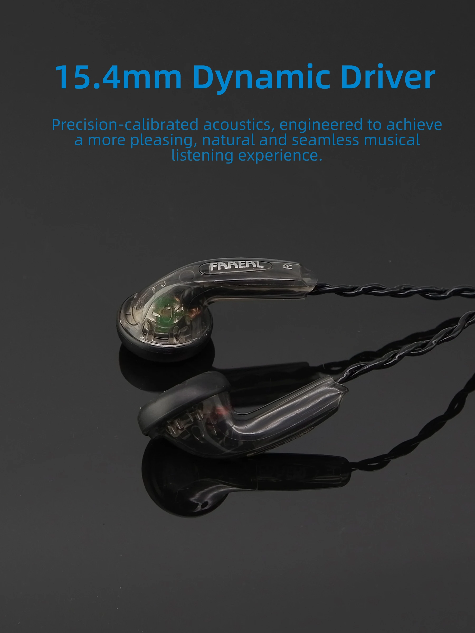 FAAEAL Earphones Iris 2.0 In Ear Earbuds 3.5mm Durable Wired Ear Buds Good Bass Music Headphones Running Sports Gaming Headsets