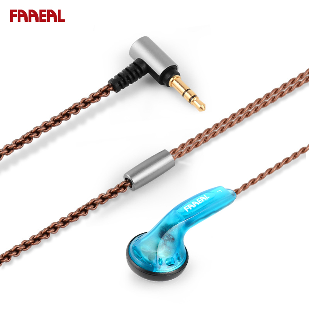 FAAEAL Earphones Iris 2.0 In Ear Earbuds 3.5mm Durable Wired Ear Buds Good Bass Music Headphones Running Sports Gaming Headsets