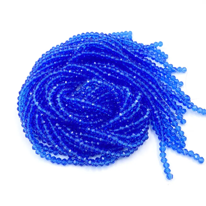2 3 4 6 8mm Crystal Beads Faceted Rondelle Glass Loose Spacer Beads DIY for Jewelry Making Bracelets Earrings Needlework #02996