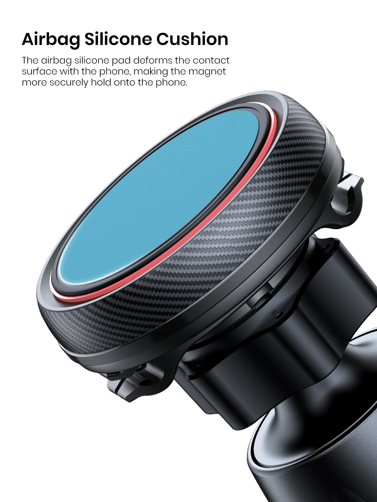 TOPK Magnetic Car Phone Mount in Car Phone Holder Air Vent Magnetic, 6 N52 Magnets Universal Mobile Phone Holders for iPhone 15