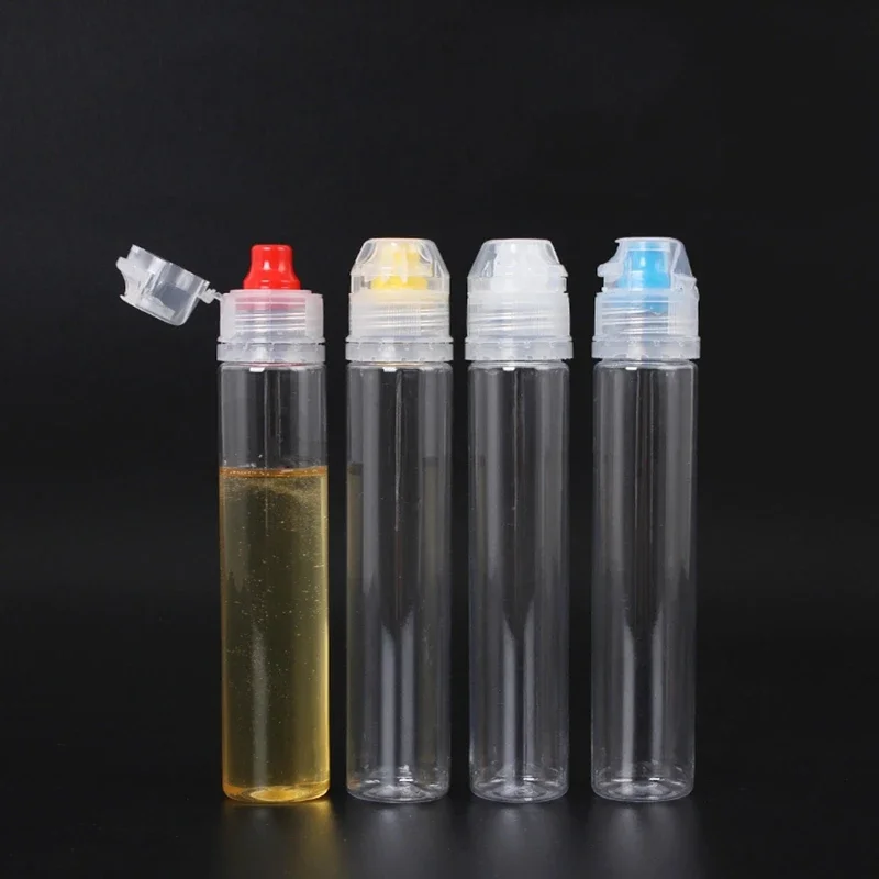 4Pcs Plastic Squeeze Bottle for Honey Salad Sauce Ketchup Kitchen Condiment Dispenser Novel Accessories
