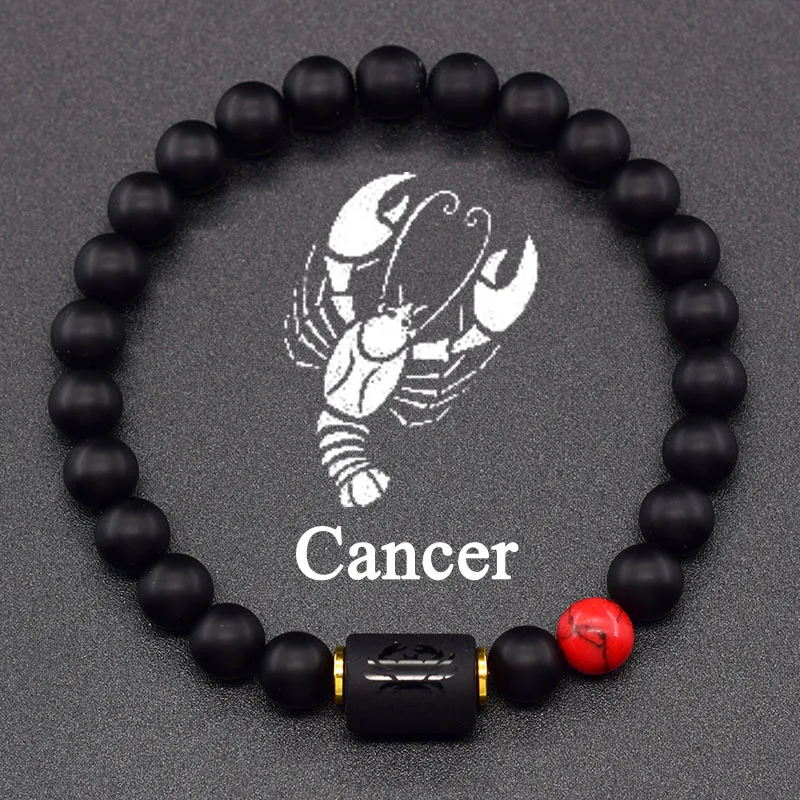 12 Zodiac Sign Bracelet Homme Constellation Bracelet for Men Aries Virgo Leo Libra Charm Bangle Women Friendship Jewelry on Hand