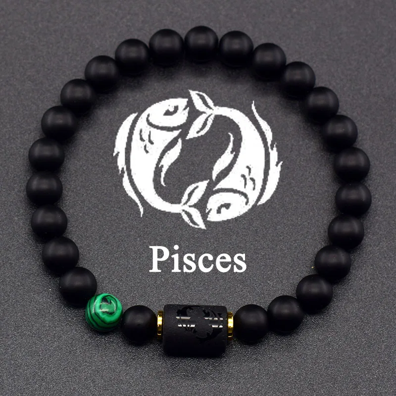 12 Zodiac Sign Bracelet Homme Constellation Bracelet for Men Aries Virgo Leo Libra Charm Bangle Women Friendship Jewelry on Hand