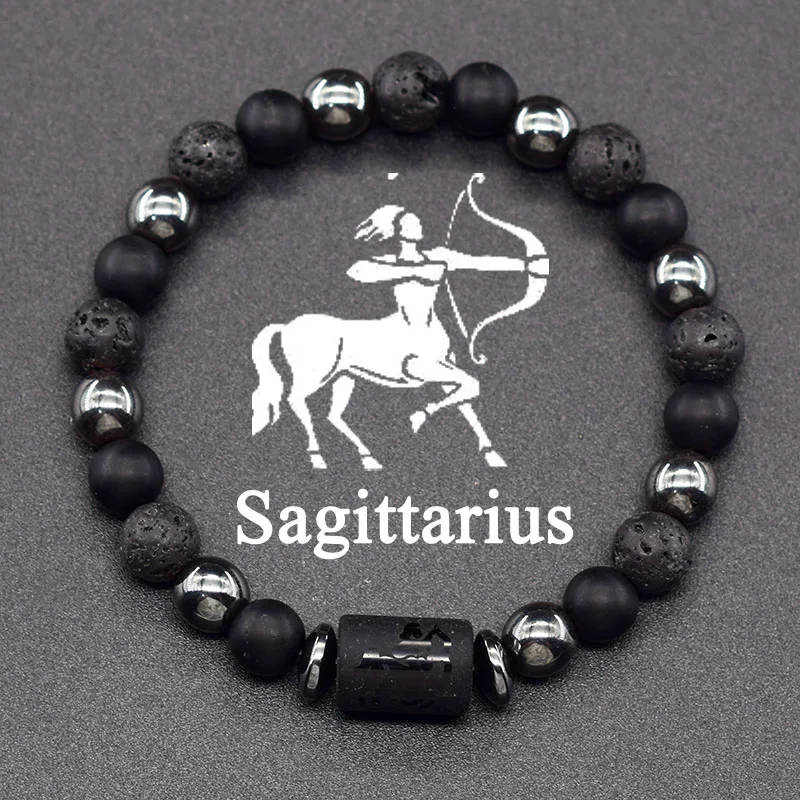 12 Zodiac Sign Bracelet Homme Constellation Bracelet for Men Aries Virgo Leo Libra Charm Bangle Women Friendship Jewelry on Hand