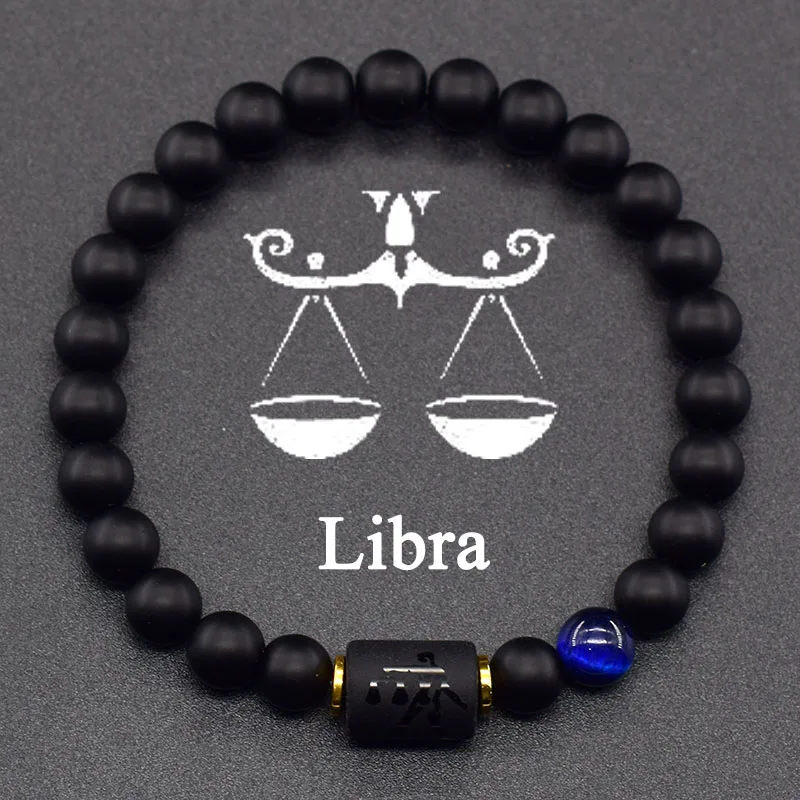 12 Zodiac Sign Bracelet Homme Constellation Bracelet for Men Aries Virgo Leo Libra Charm Bangle Women Friendship Jewelry on Hand