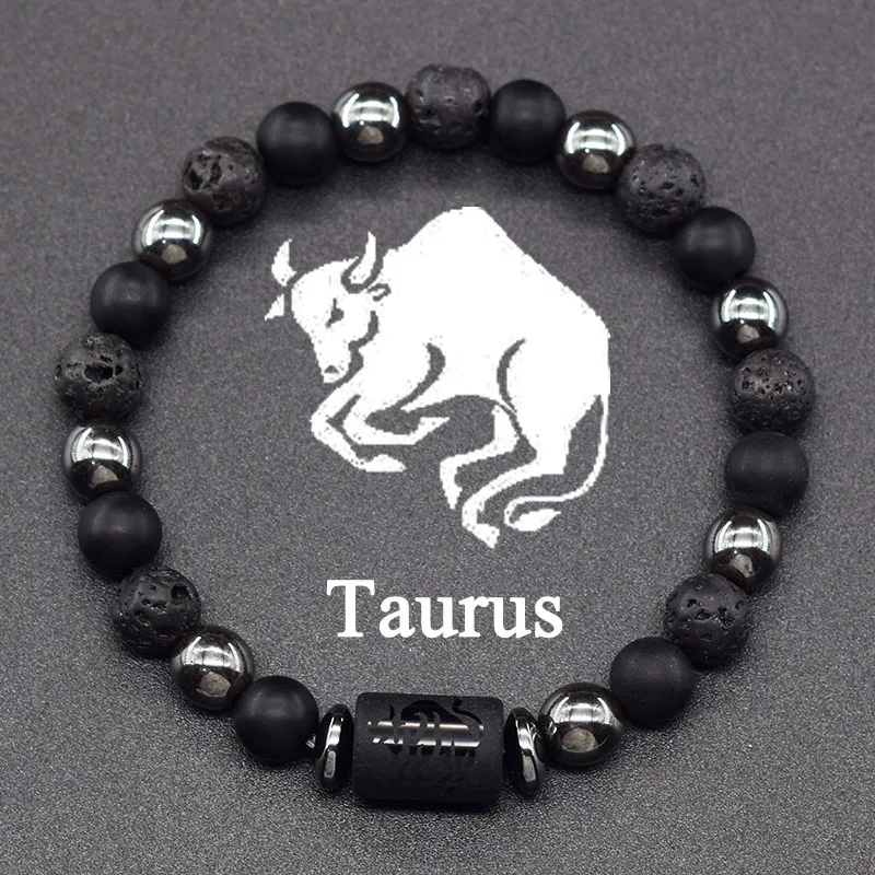 12 Zodiac Sign Bracelet Homme Constellation Bracelet for Men Aries Virgo Leo Libra Charm Bangle Women Friendship Jewelry on Hand