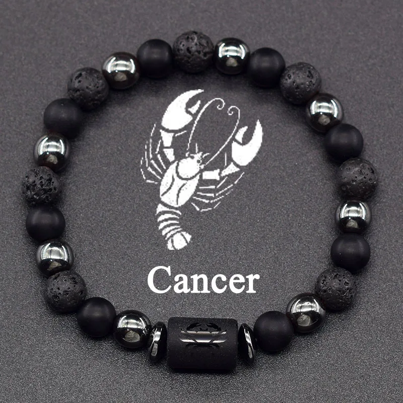 12 Zodiac Sign Bracelet Homme Constellation Bracelet for Men Aries Virgo Leo Libra Charm Bangle Women Friendship Jewelry on Hand
