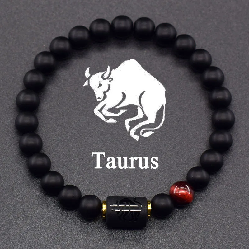 12 Zodiac Sign Bracelet Homme Constellation Bracelet for Men Aries Virgo Leo Libra Charm Bangle Women Friendship Jewelry on Hand