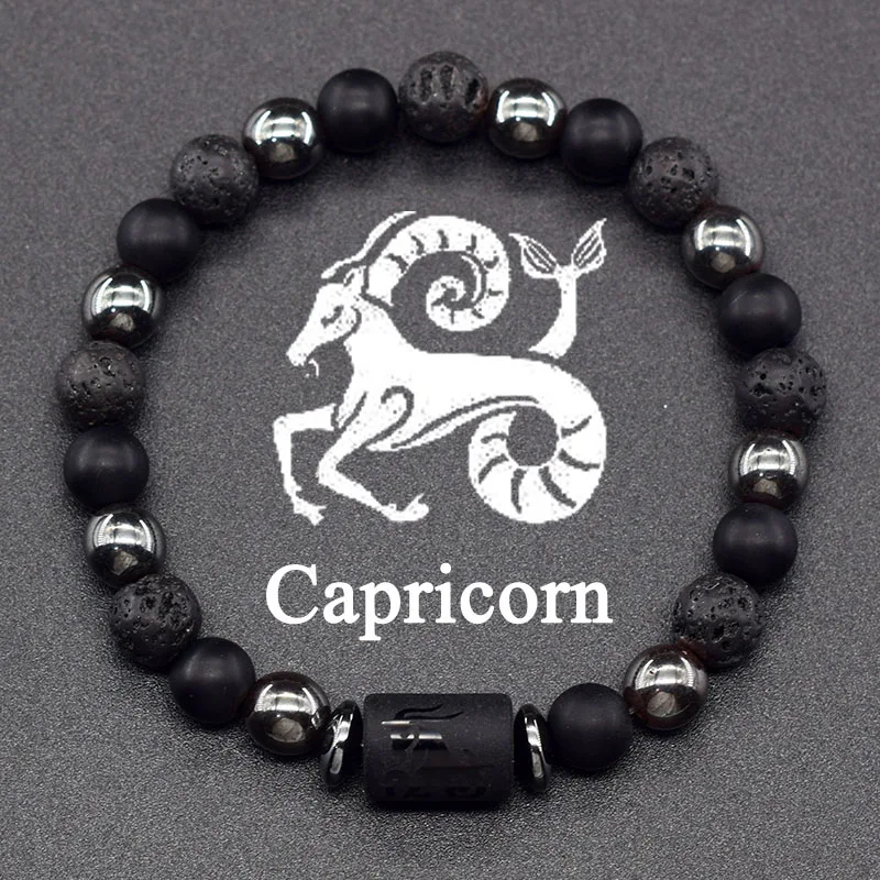 12 Zodiac Sign Bracelet Homme Constellation Bracelet for Men Aries Virgo Leo Libra Charm Bangle Women Friendship Jewelry on Hand