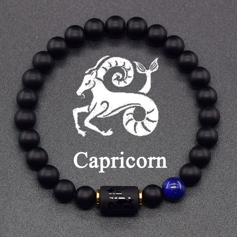 12 Zodiac Sign Bracelet Homme Constellation Bracelet for Men Aries Virgo Leo Libra Charm Bangle Women Friendship Jewelry on Hand