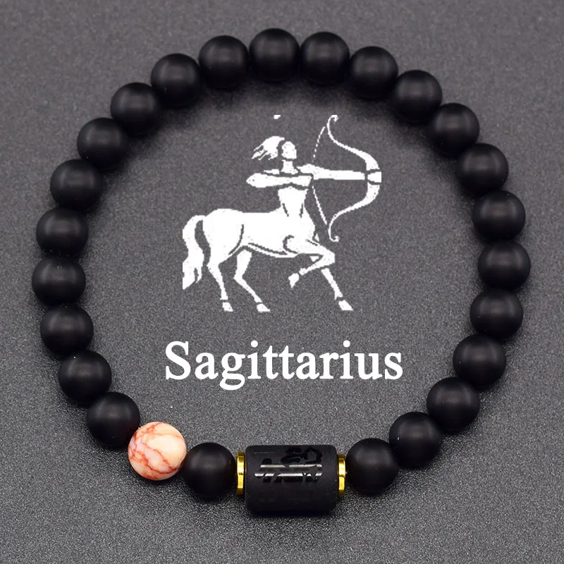 12 Zodiac Sign Bracelet Homme Constellation Bracelet for Men Aries Virgo Leo Libra Charm Bangle Women Friendship Jewelry on Hand