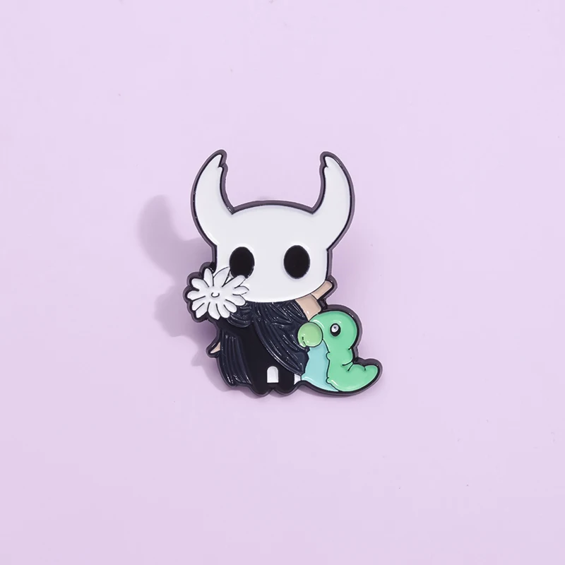 Anime Game Brooch Hollow Knight Character Enamel Pins Cartoon Anime Badge Decorative Brooch Shirt Lapel Pin Jewelry Accessory