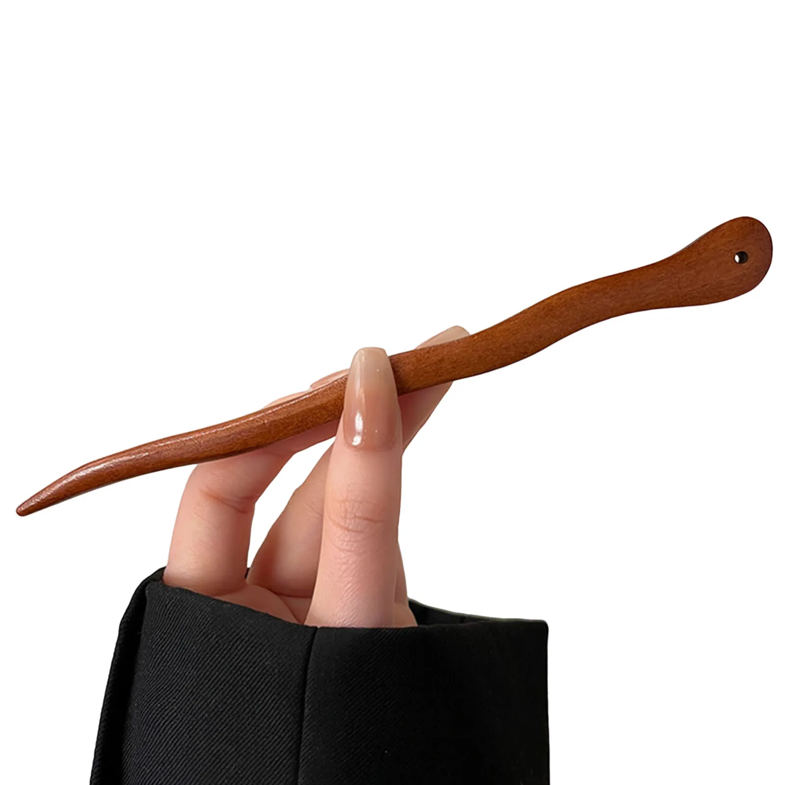 Chinese Wood Hair Stick Simple Girla Daily Hairpin Chopstick Vintage Han Costume Headpiece For Women Classic Hair Bun Jewelry