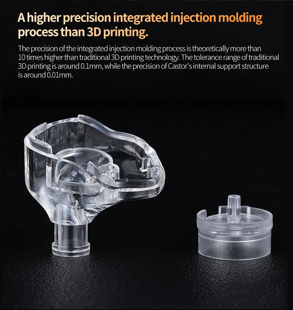 KZ Castor In Ear Wired Earphones HIFI Bass Tunable Balanced Armature Sport Headphones Monitor Metal Earbuds