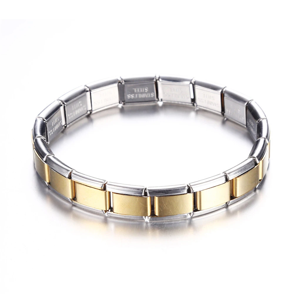 9 mm Wide Stainless Steel Bracelets Simple Trendy Style Daily Wear Silver-Color Charm Bracelet For Women On Party Unisex Style